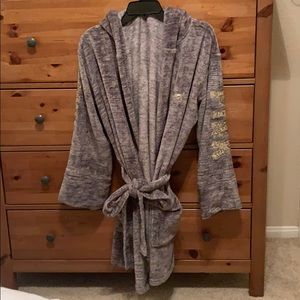 PINK Hooded Plush Robe